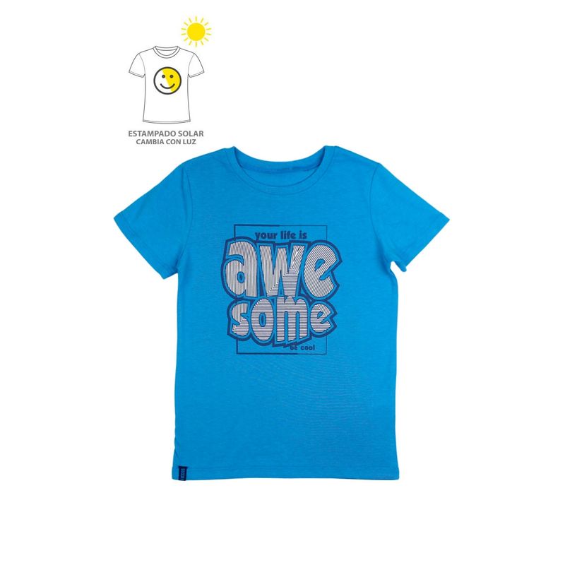 FICCUS - Polera Kids Niño Solar Azul