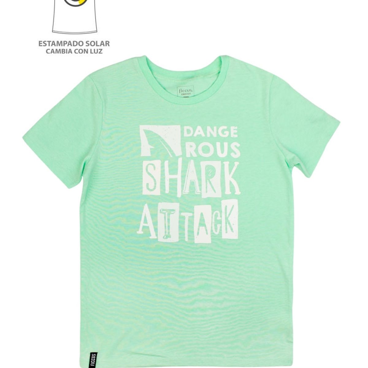 FICCUS - Polera Kids Niño Solar Verde Lima