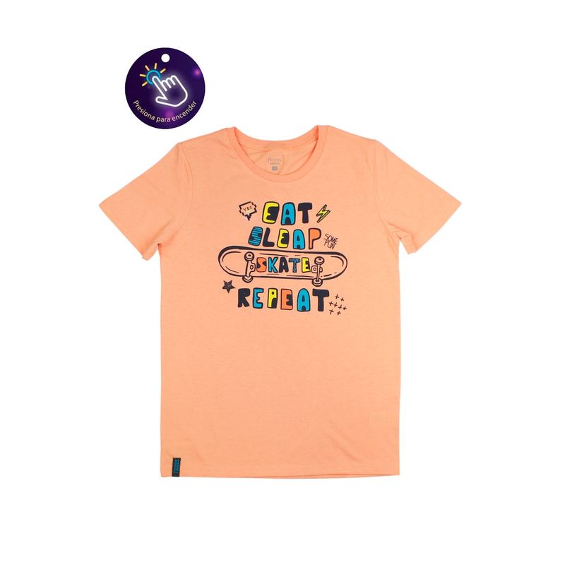 FICCUS - Polera Junior Niño Powerlight Naranjo