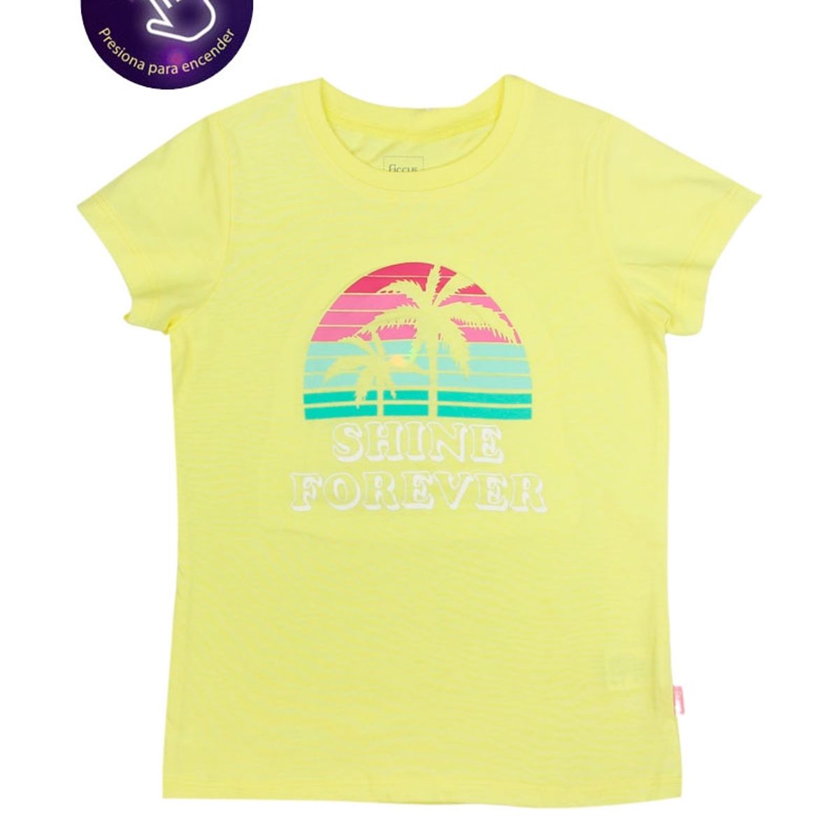 FICCUS - Polera Kids Niña Powerlight Amarillo
