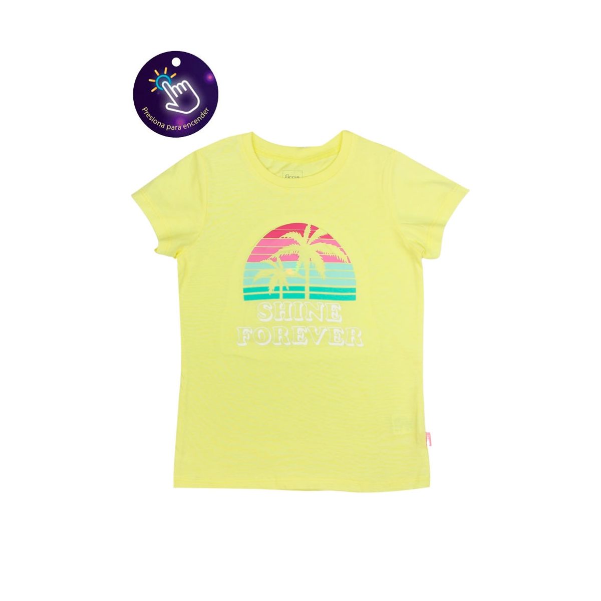 FICCUS - Polera Kids Niña Powerlight Amarillo