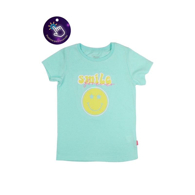 FICCUS - Polera Kids Niña Powerlight Menta.