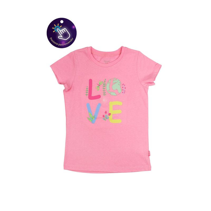 FICCUS - Polera Kids Niña Powerlight Rosa