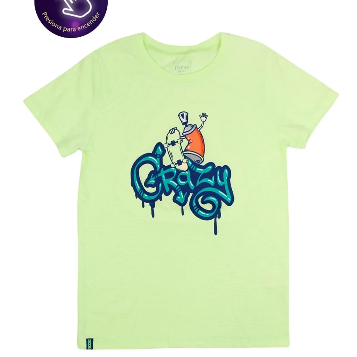 FICCUS - Polera Kids Niño Powerlight Amarillo