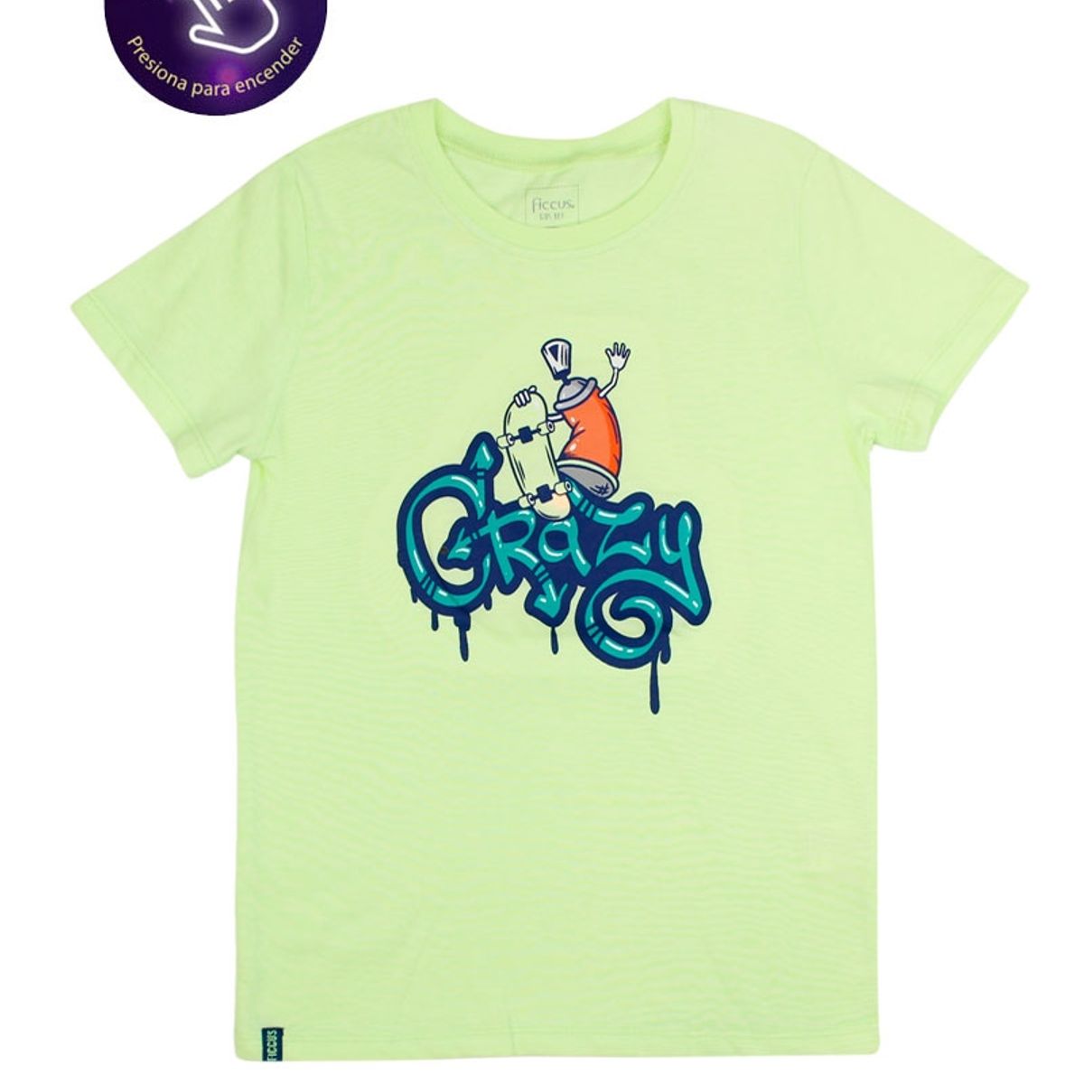 FICCUS - Polera Kids Niño Powerlight Amarillo