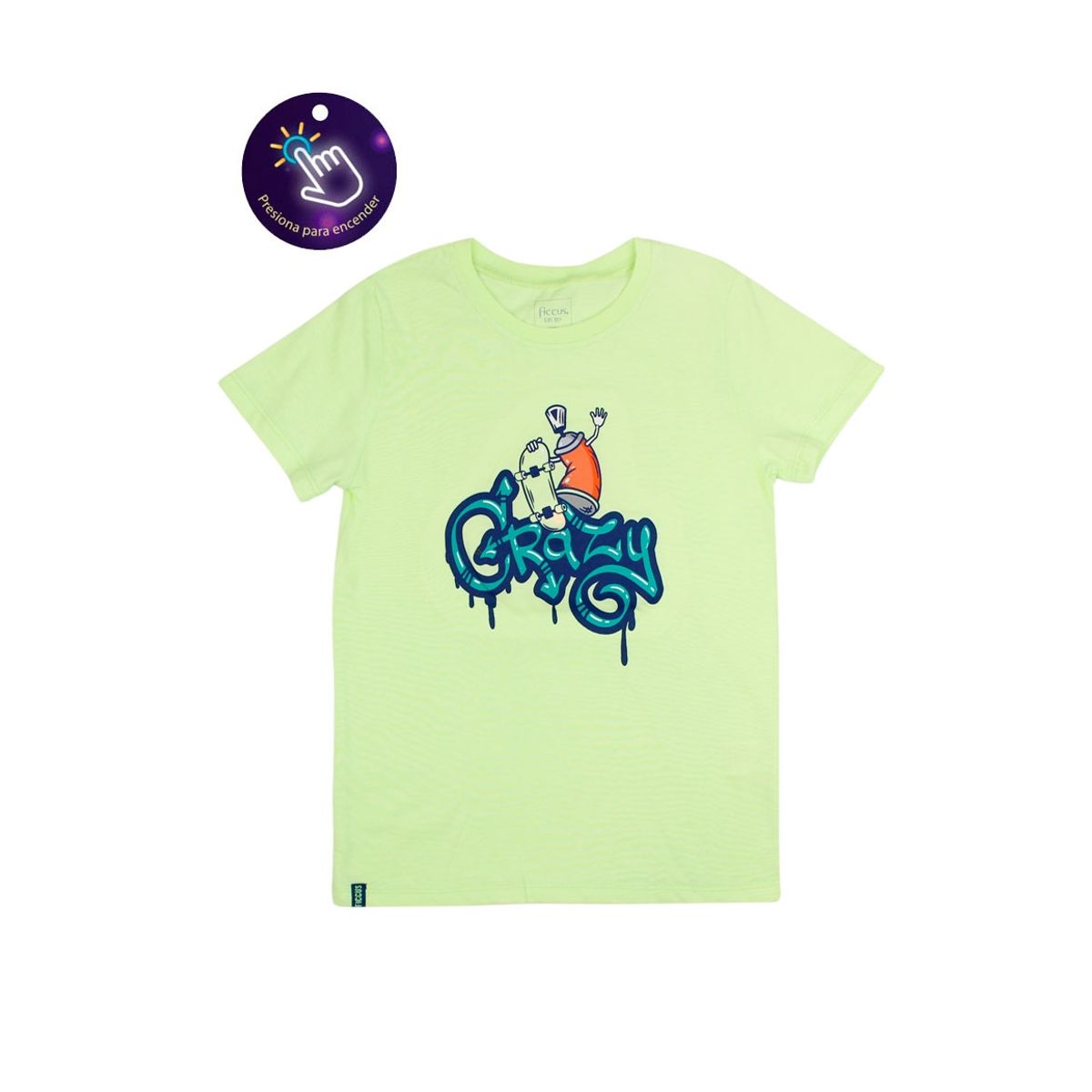 FICCUS - Polera Kids Niño Powerlight Amarillo