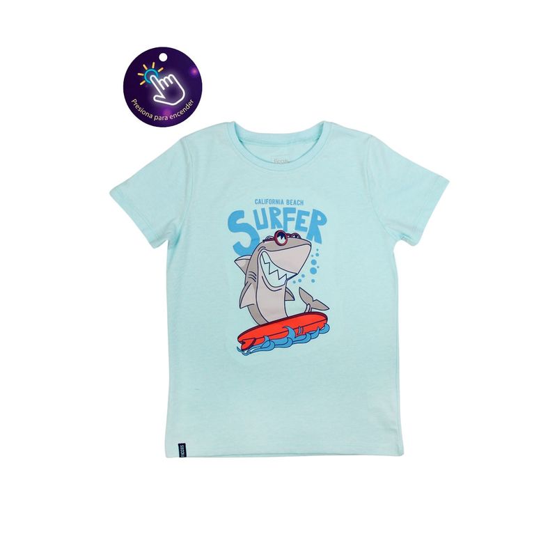 FICCUS - Polera Kids Niño Powerlight Celeste_.