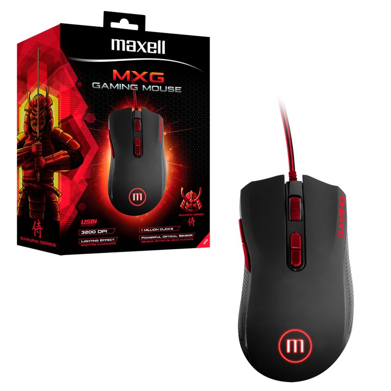 MAXELL - Mouse Gaming USB Optico Maxell CA-MOWR-MXG 3200dpi RGB 7 btn