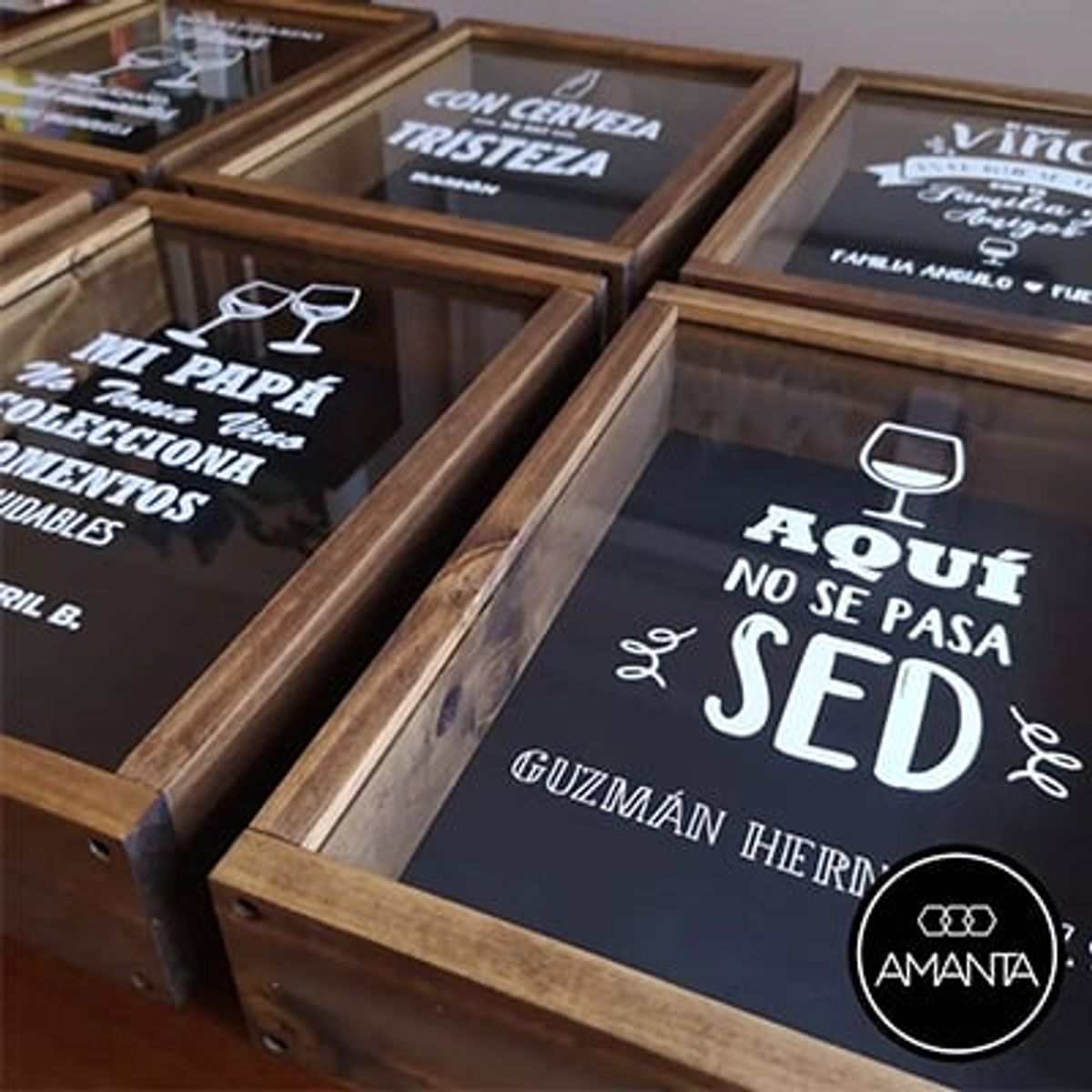 GENERICO - Cuadro guarda corchos Deco Destapando buenos momentos