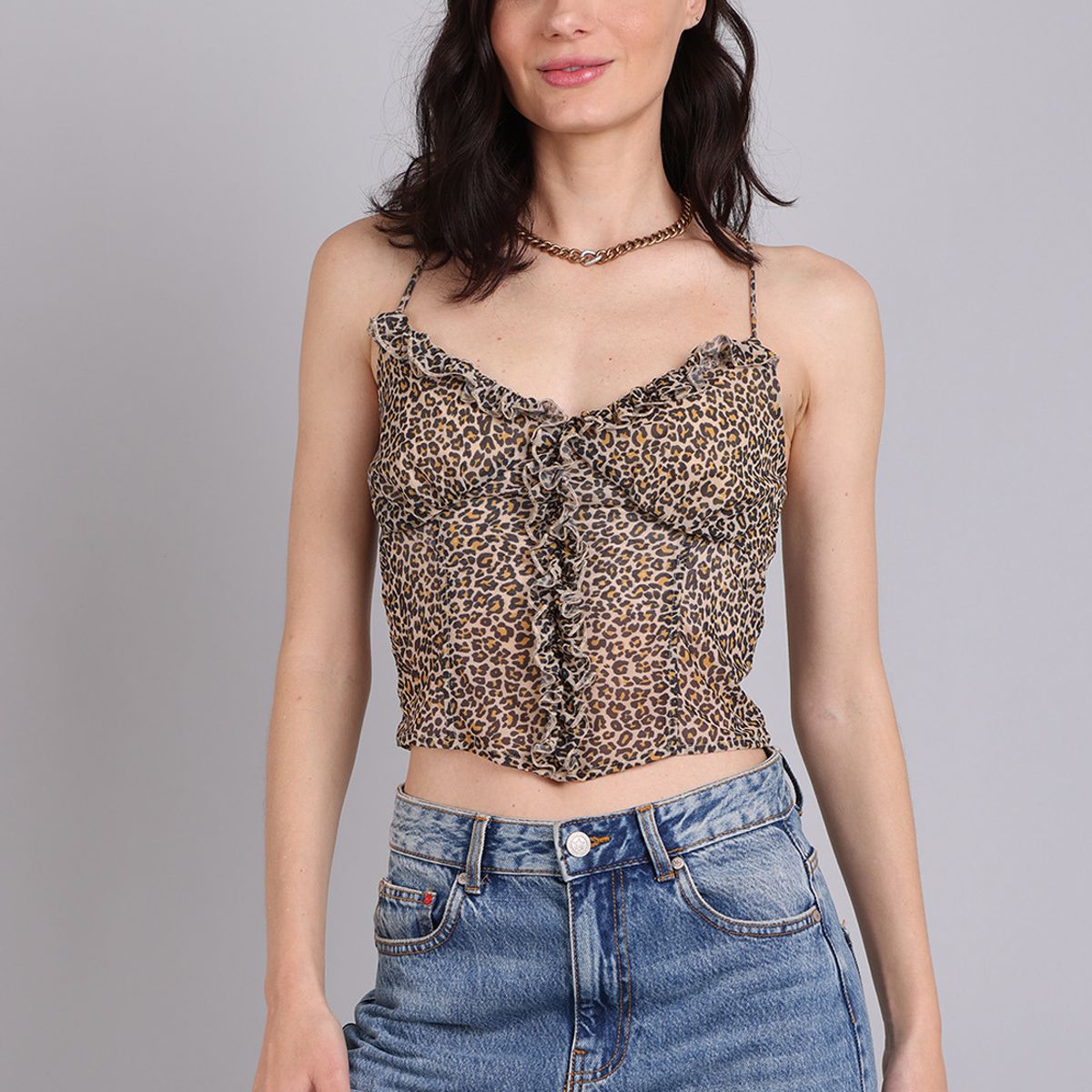 SOVIET - Top Animal Print Mujer Soviet SOVIET