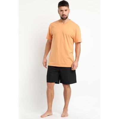 Imagen 2 del producto Polera Jersey Melange Cuello V Amarillo