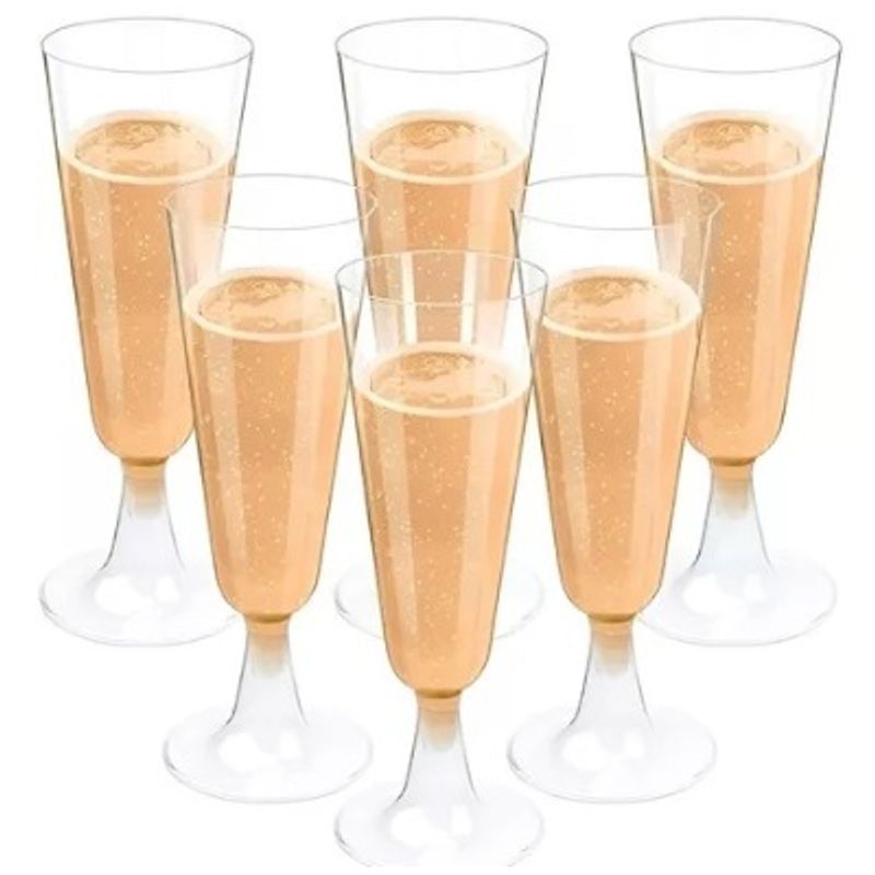 GENERICO - 20 Copas De Champagne Copa Acrilico Copas Champaña 5oz/162ml