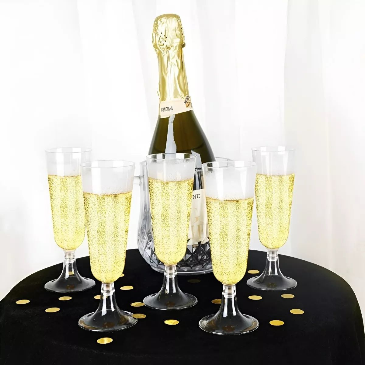 PASTELERIUS - 20 Copas De Champagne Copa Acrilico Copas Champaña copas acrílica  champagne 5oz/162ml PASTELERIUSCL