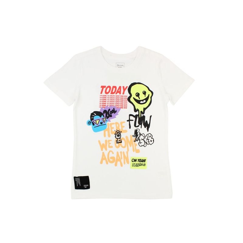 FICCUS - Polera Kids Niño Go Blanco
