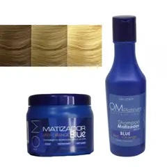 GENERICO - Pack Shampoo Azul 450ml Y Crema Matizador Azul Salonex 500ml.