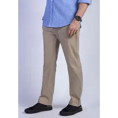 FEROUCH - Pantalon Twill Regular L/33 Beige