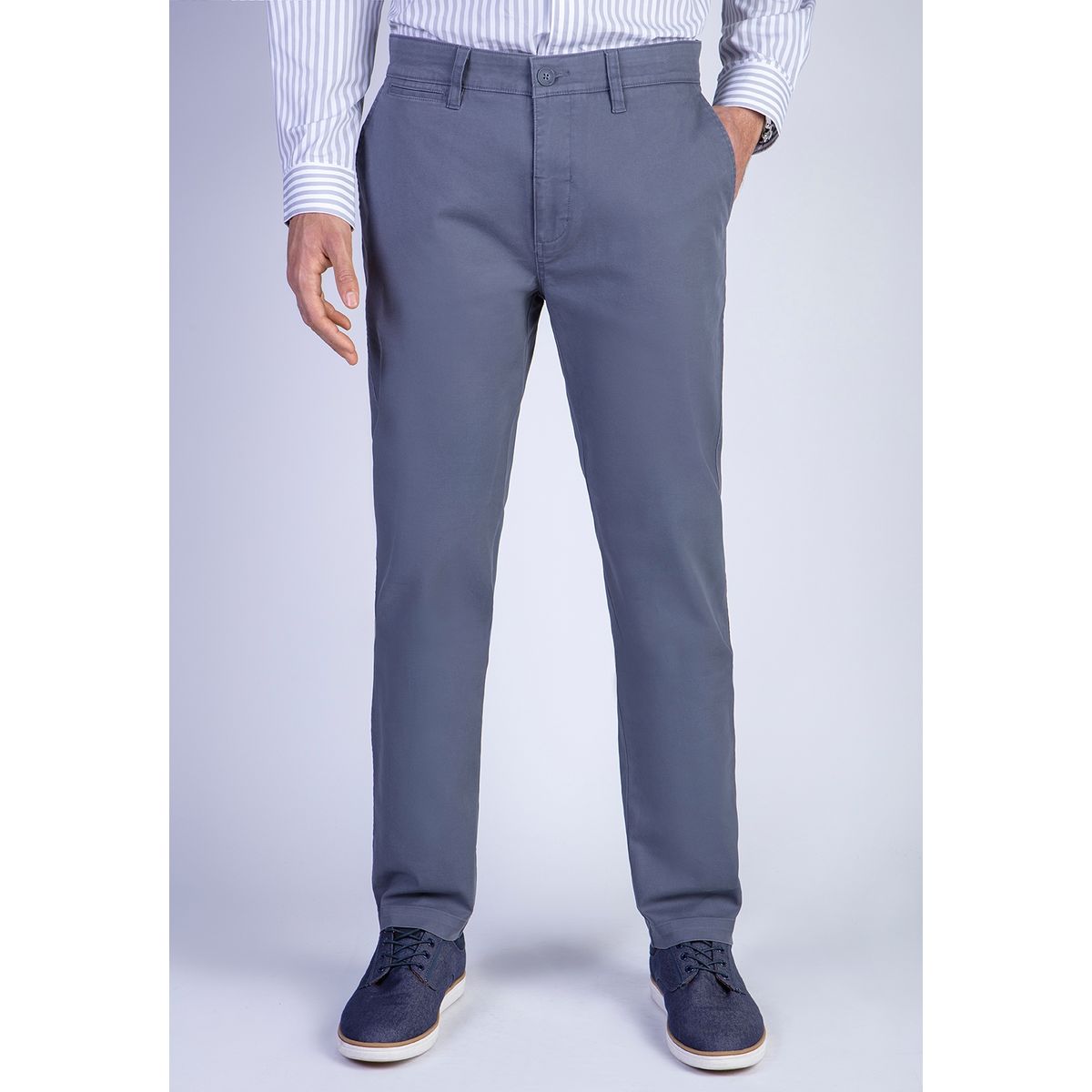 FEROUCH - Pantalon Twill Slim /31 Gris Ferouch