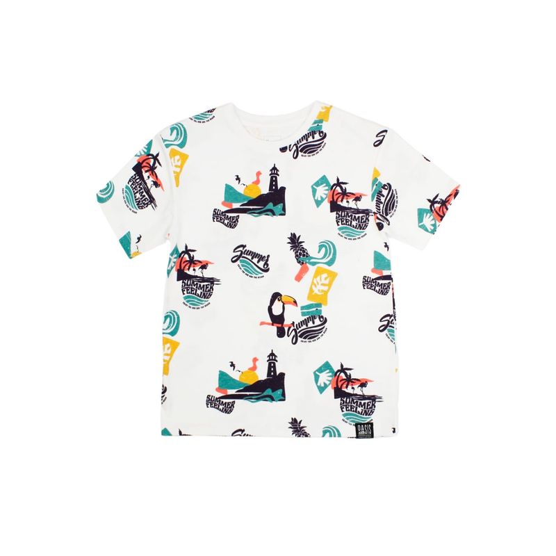FICCUS - Polera Kids Niño Oasis Blanco