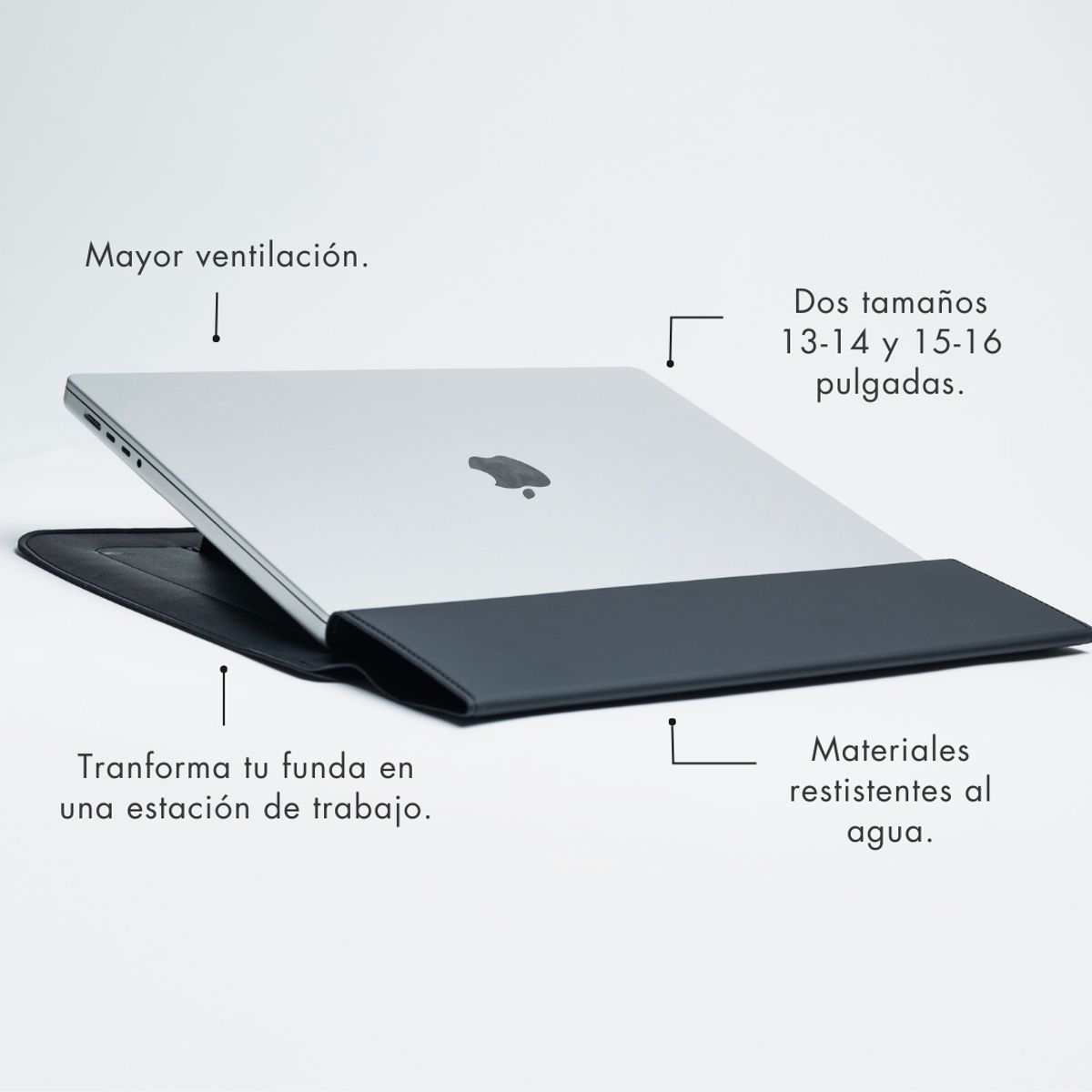 XCLUSIVE - Funda Para Notebooks Con Plataforma 13-14 pulgadas - Modelo Smart Work Station - Estuche Laptop