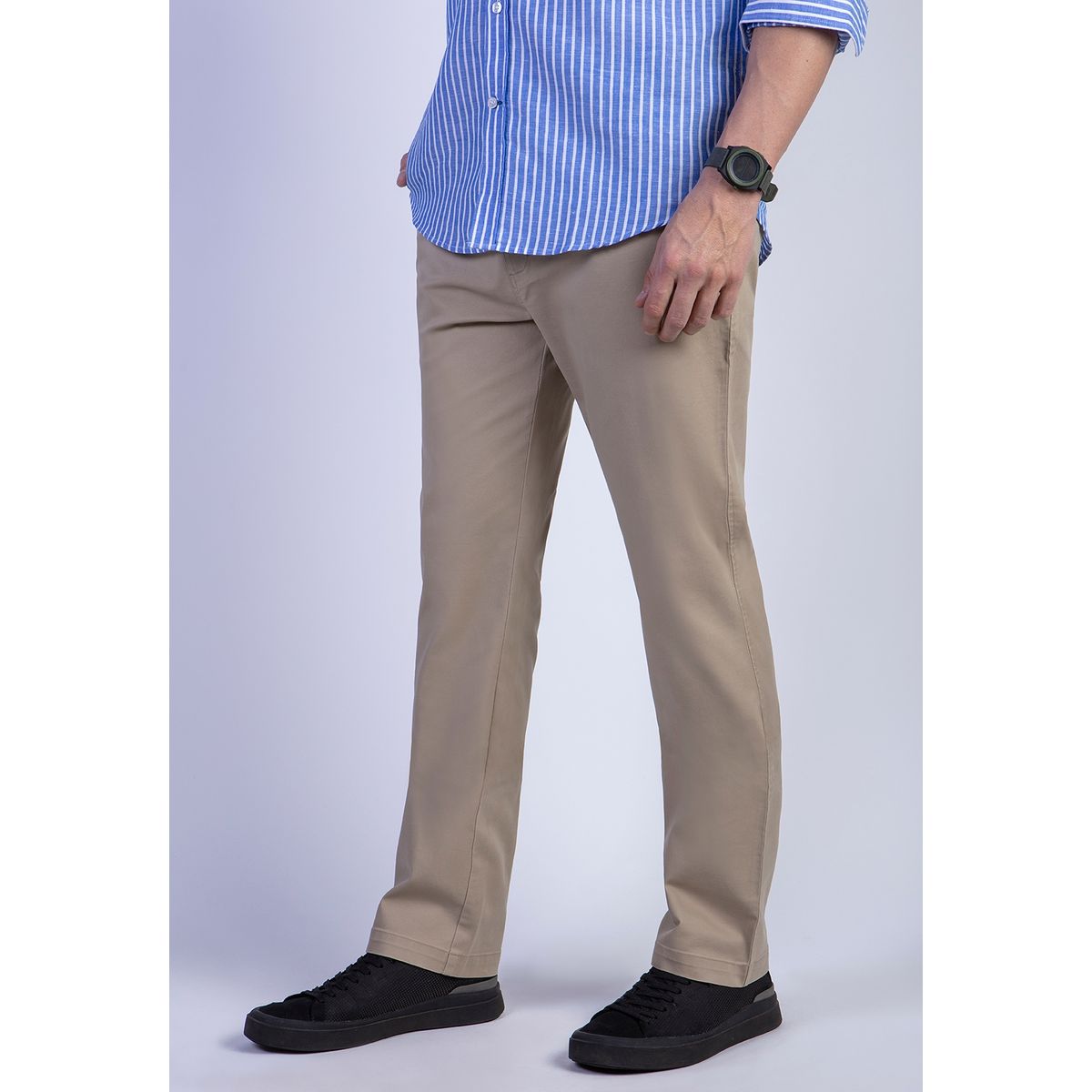 FEROUCH - Pantalon Twill Regular L/31 Beige Ferouch