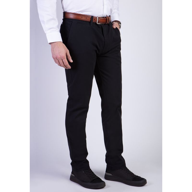 FEROUCH - Pantalon Twill Slim /33 Negro Ferouch