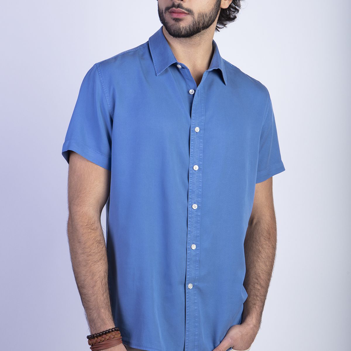 FEROUCH - Camisa Sport San Diego Fj Celeste Ferouch