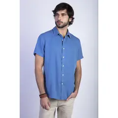 FEROUCH - Camisa Sport San Diego Fj Celeste