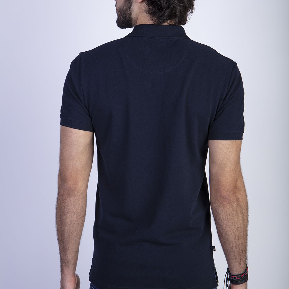 FEROUCH - Polera Polo Basica Azul Ferouch