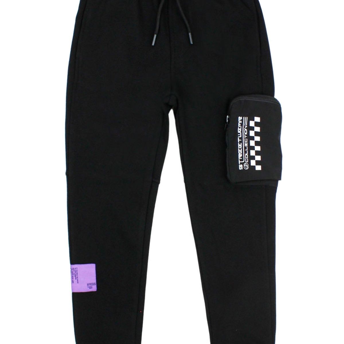 FICCUS - Pantalón buzo Kids Niño Go Negro