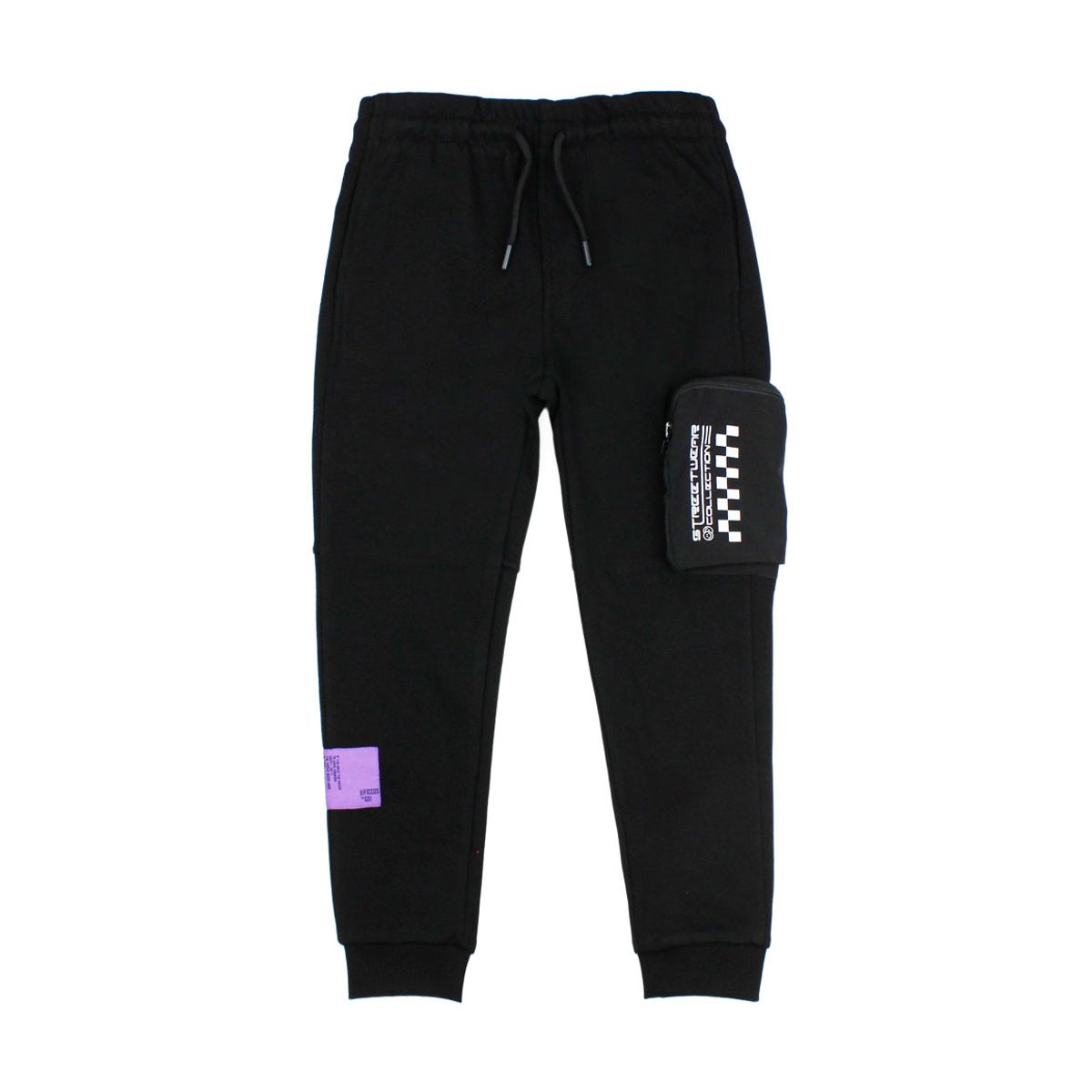 FICCUS - Pantalón buzo Kids Niño Go Negro