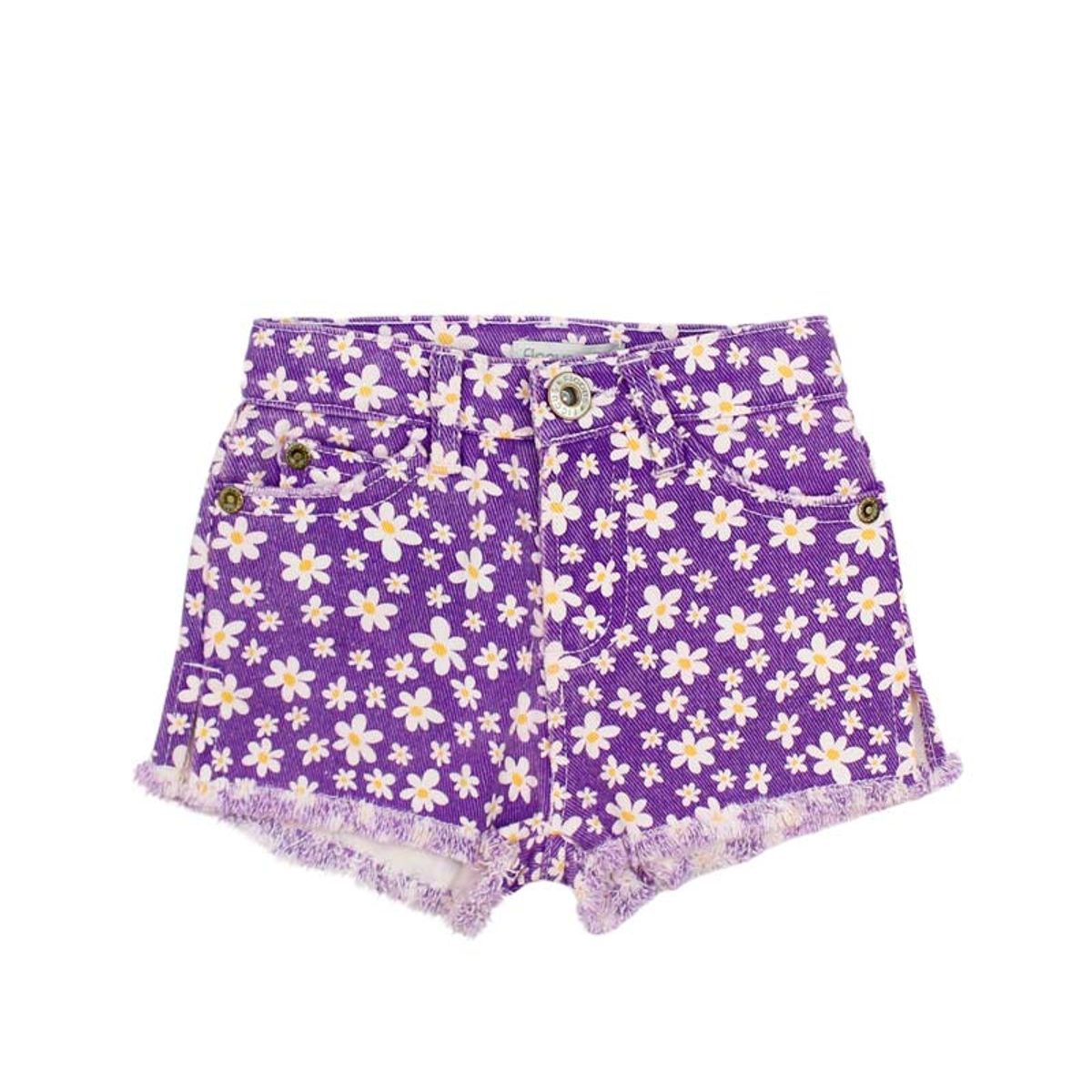 FICCUS - Short Bebé Niña Oasis Morado