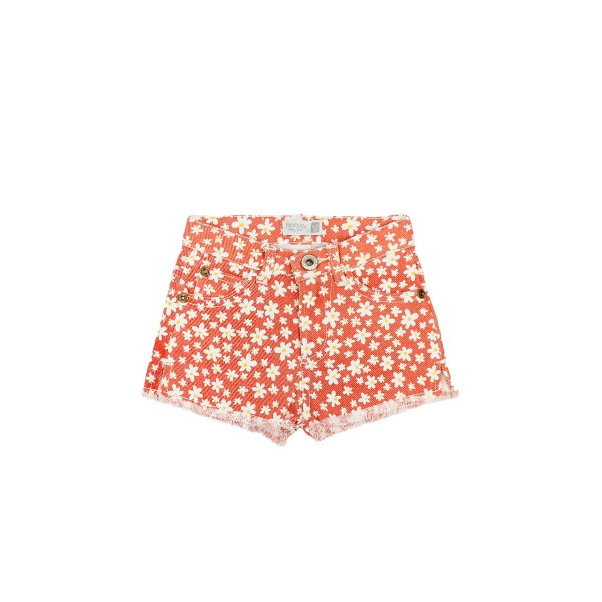 FICCUS - Short Bebé Niña Oasis Naranjo