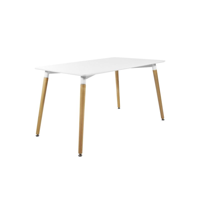 NAPPO - Mesa Comedor Rectangular Eames Empoli con Patas de Madera NAPPO