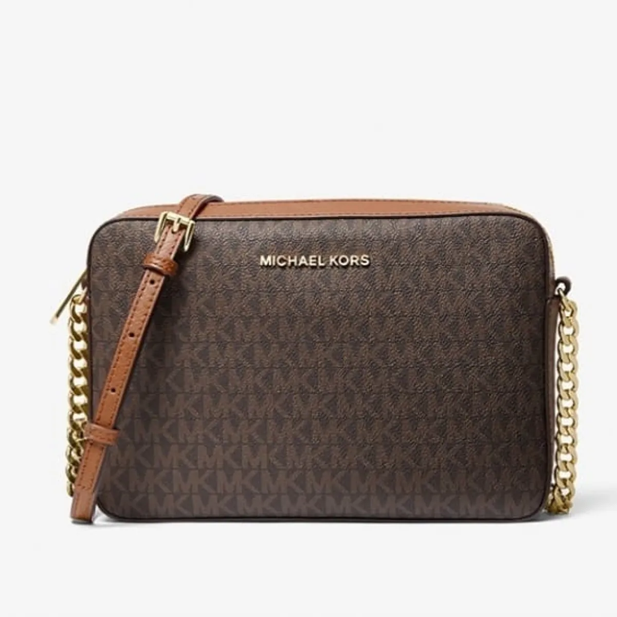MICHAEL KORS - Crossbody Michael Kors Mujer logotipo cafe