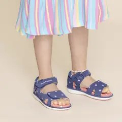 HUSH PUPPIES - Sandalia Cuero Moonlight [19-29] Azul Niña