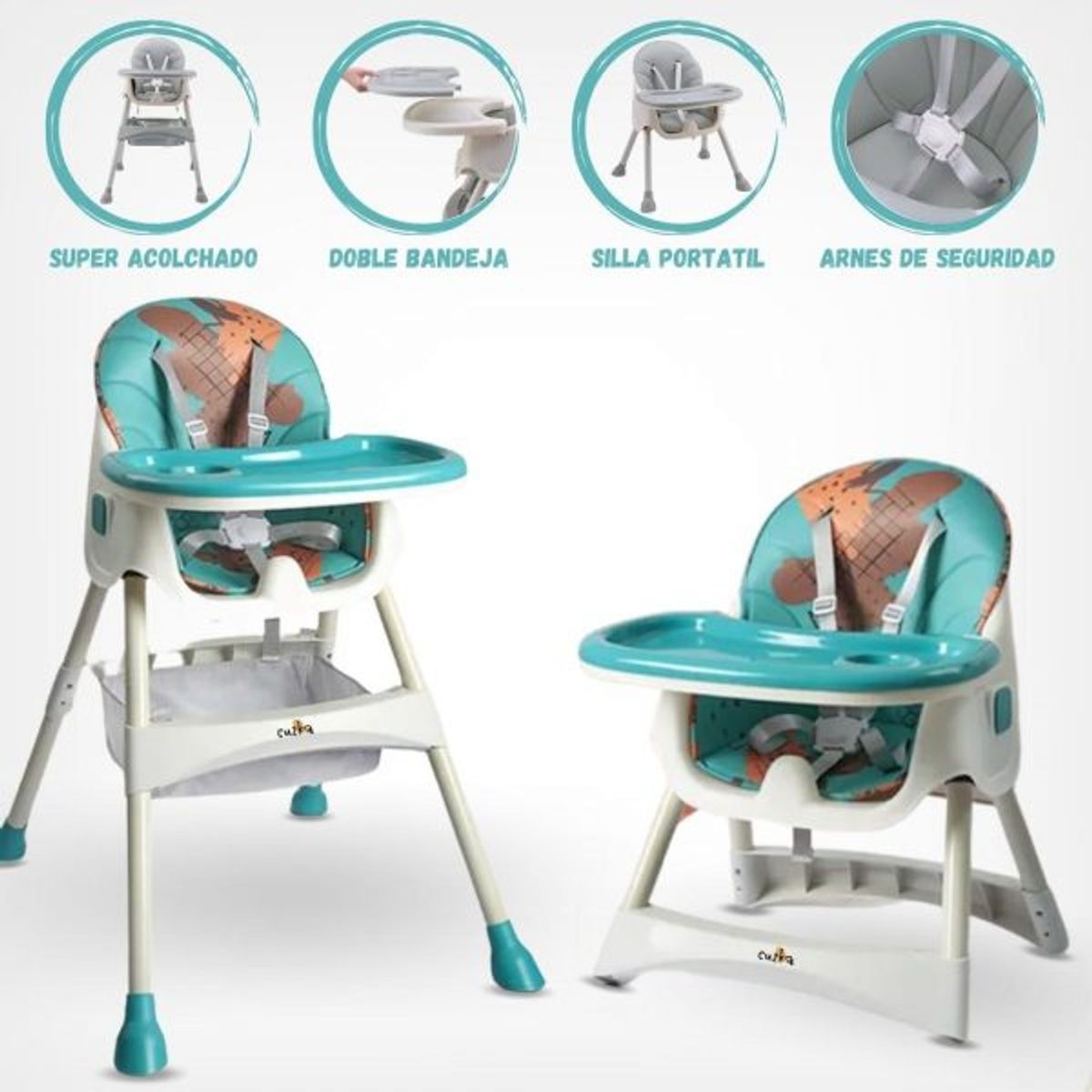 VOYAGE - Silla de comer voyage  nzn blue