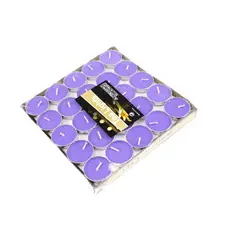 GENERICO - SET DE 50 VELAS TEA LIGHT 0.9 X 3.5 CM VIOLETA