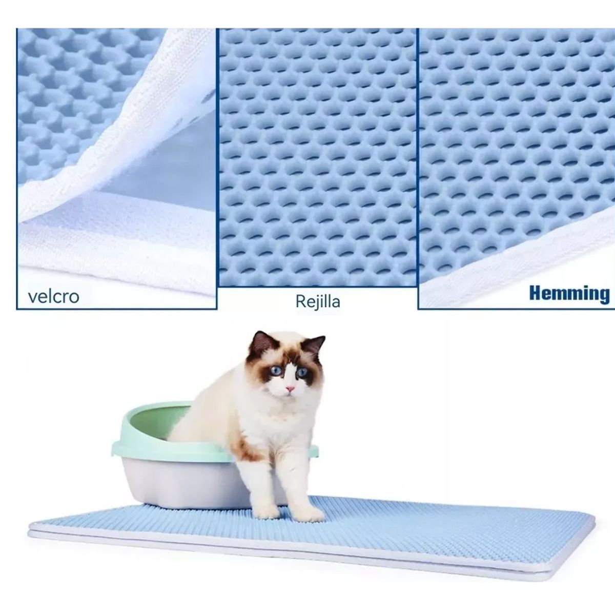 GENERICO - Alfombra Para Arenero Para Gatos Mascotas Residuos