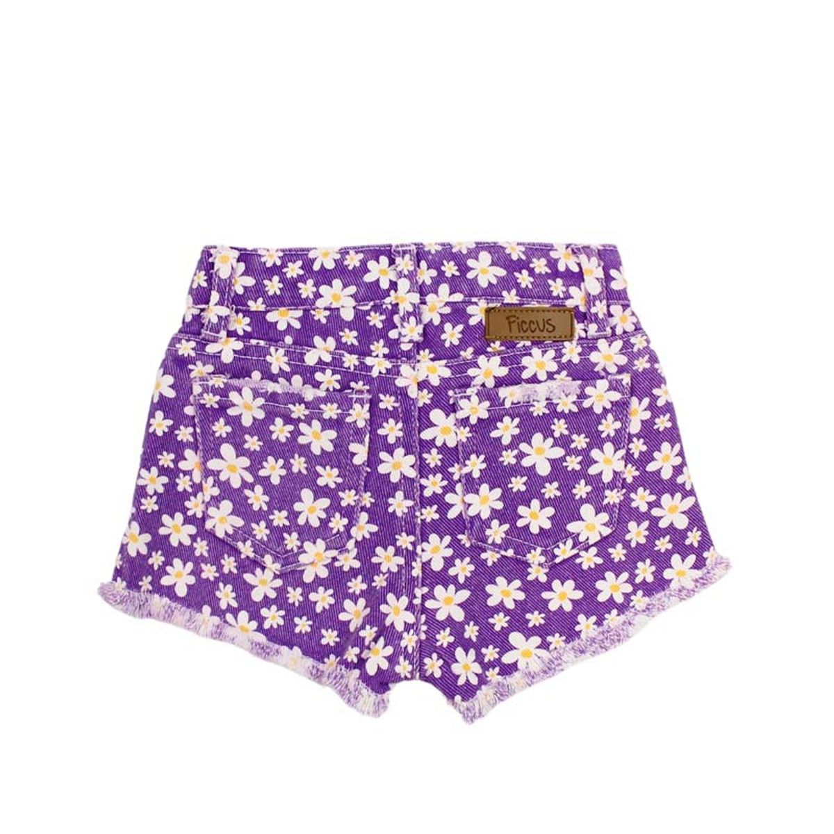 FICCUS - Short Bebé Niña Oasis Morado