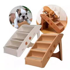GENERICO - Escalera Plegable 4 Escalones Para Gatos Perros Y Mascotas