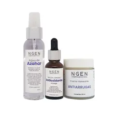 COSMETICA NATURAL NGEN - Set Facial Básico Pro-envejecimiento con Agua de Azahar