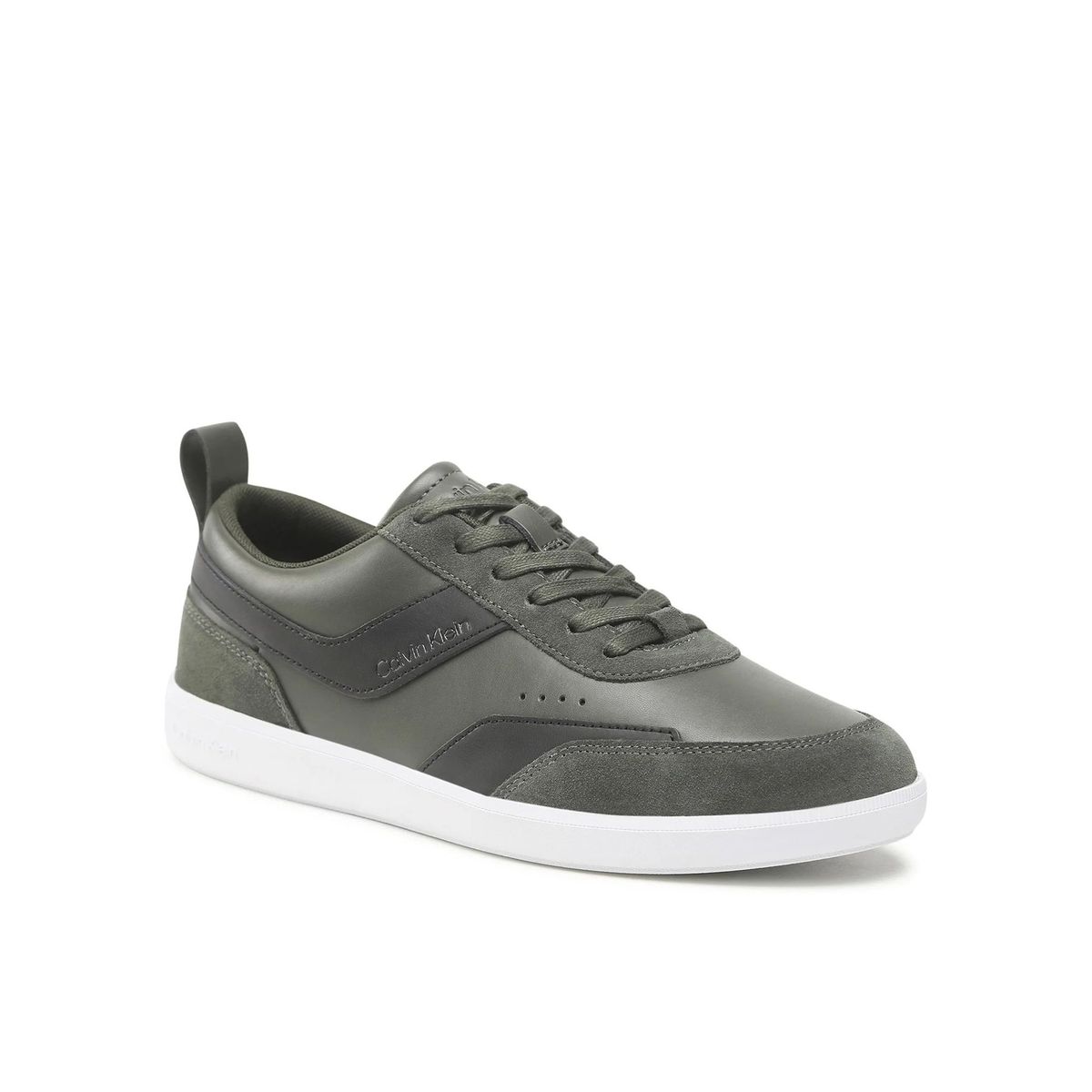 CALVIN KLEIN - Zapatilla Low Top Lace Up Lth Mix Verde Calvin Klein