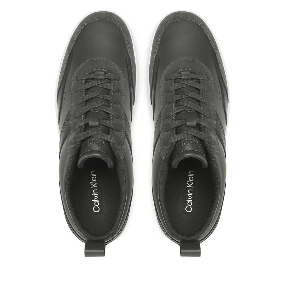 CALVIN KLEIN - Zapatilla Low Top Lace Up Lth Mix Verde Calvin Klein