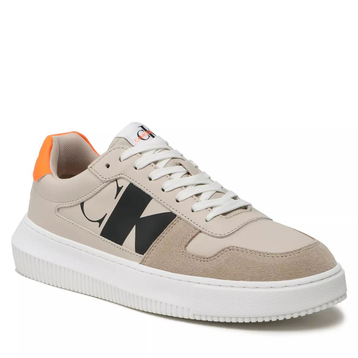 CALVIN KLEIN - Zapatilla Chunky Cupsole Laceup Mix Beige Calvin Klein