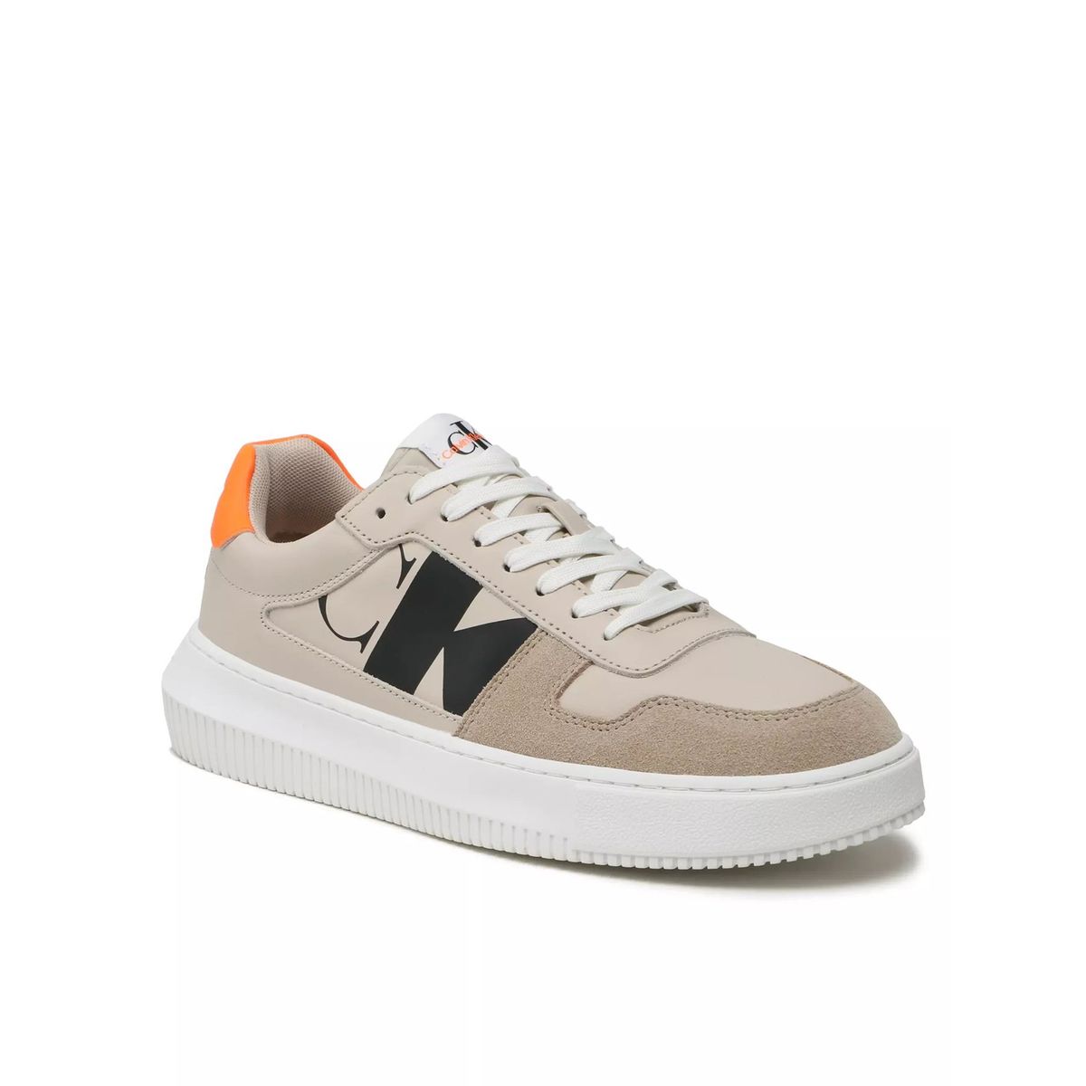 CALVIN KLEIN - Zapatilla Chunky Cupsole Laceup Mix Beige Calvin Klein