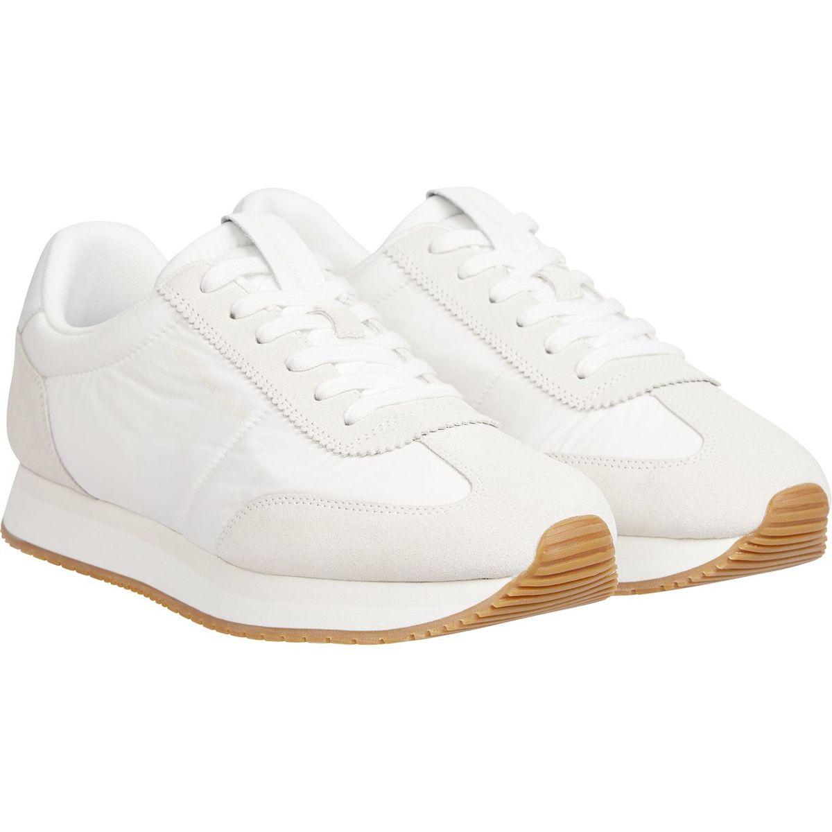 CALVIN KLEIN - Zapatilla Retro Runner Wingtip Mix Blanco Calvin Klein