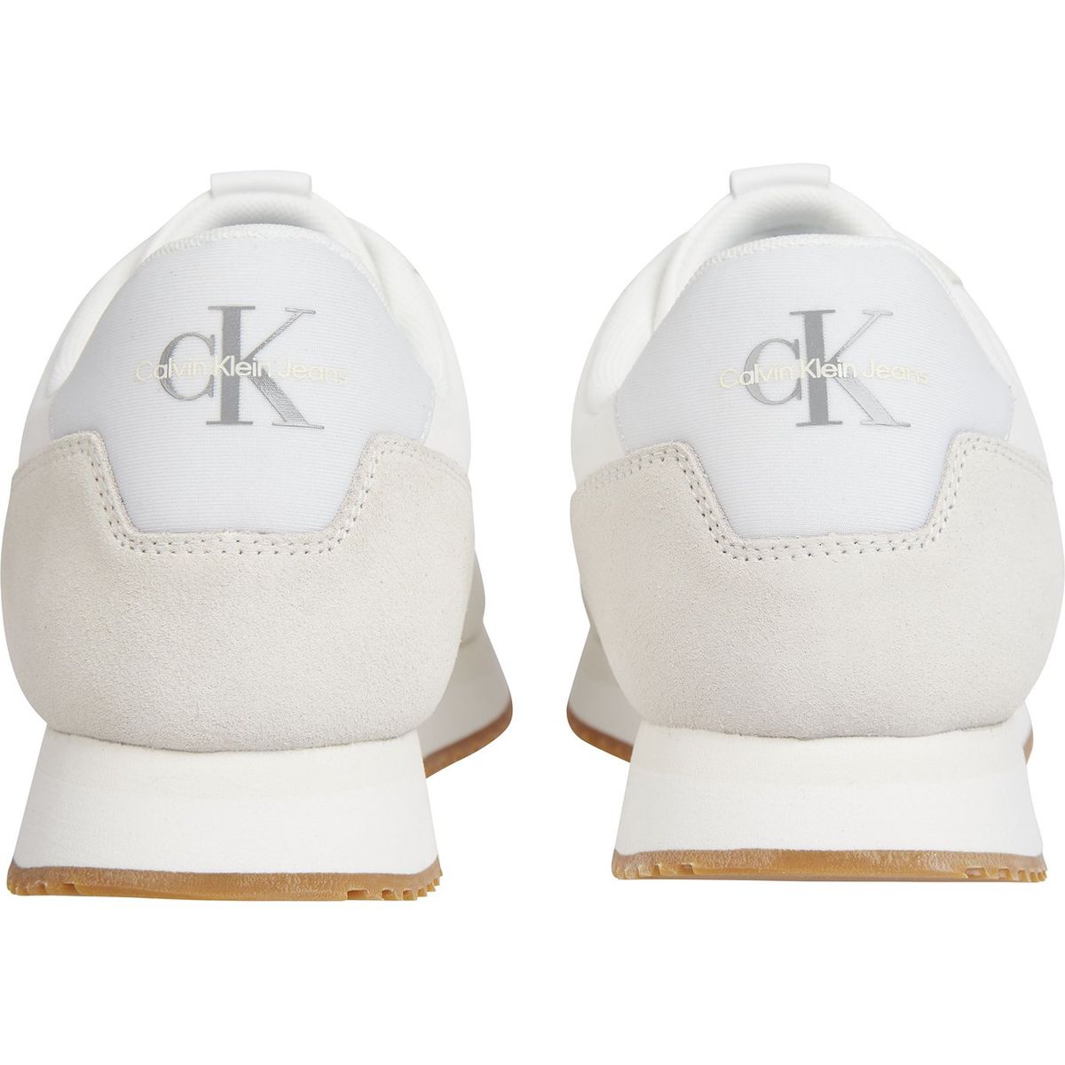CALVIN KLEIN - Zapatilla Retro Runner Wingtip Mix Blanco Calvin Klein