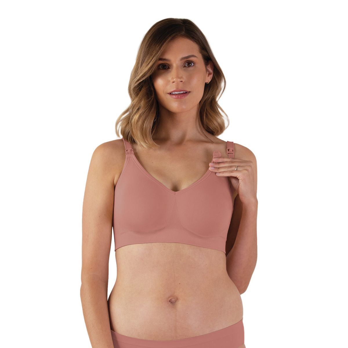 BRAVADO DESIGNS - Sosten Lactancia Body Silk Seamless Roseclay
