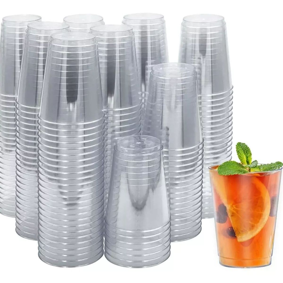 KUANGYE - 24 Pcs Vasos De Acrílico Coctelería 300ml (10 Onzas)