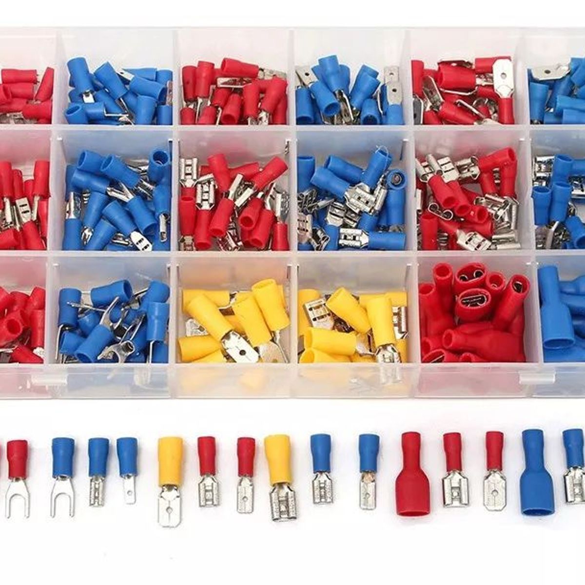 KUANGYE - Kit Terminales Conector De Cable Eléctrico Aislado Con Caja